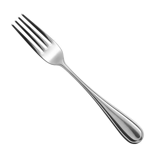 fork on white background